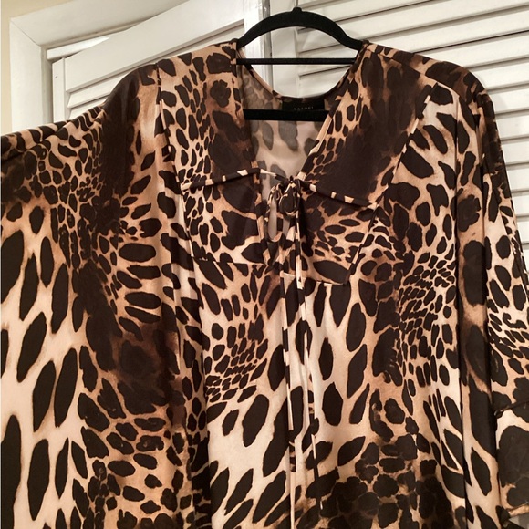 Natori Leopard Jersey Cover Up beach  Dress - Picture 3 of 10